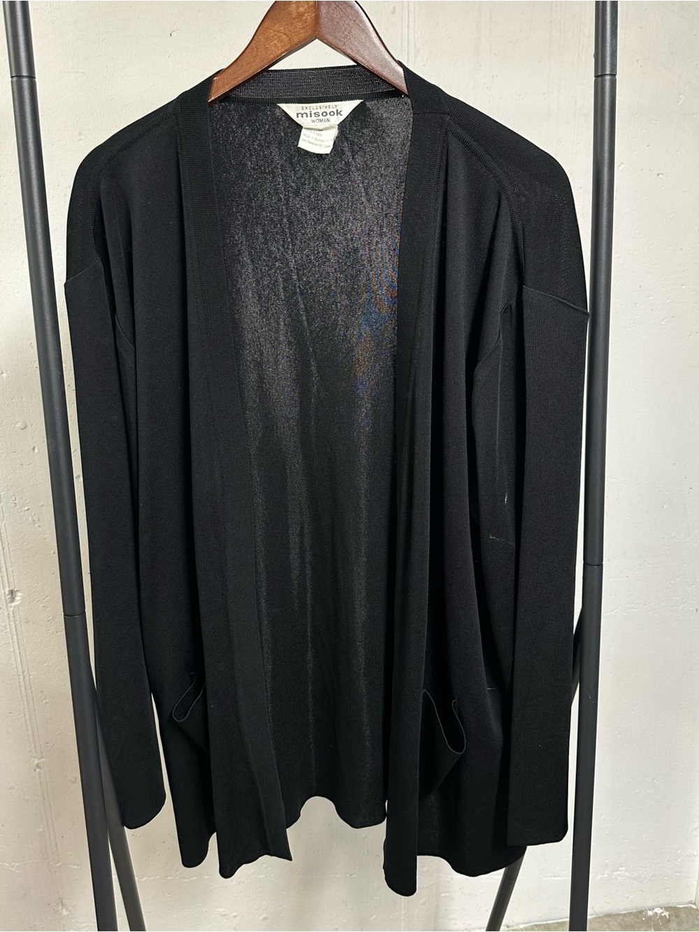Misook Woman Black Cardigan